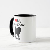 Ik hou van mijn Chow Dog Mok (Voorkant links)