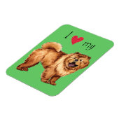 Ik hou van mijn Chow Magneet (Linkerzijde)