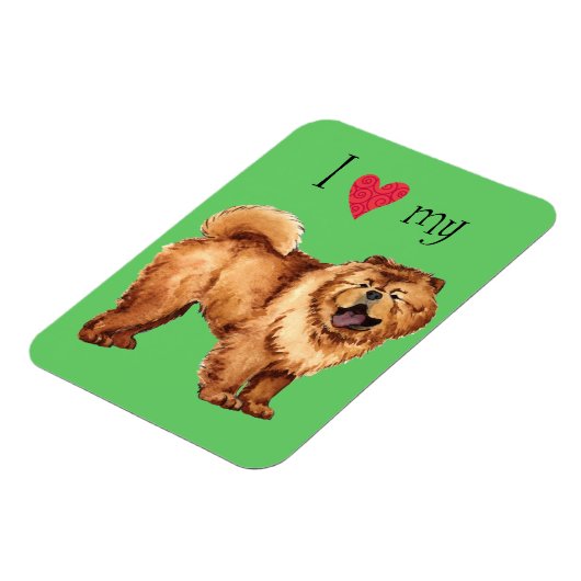 Ik hou van mijn Chow Magneet (Linkerzijde)