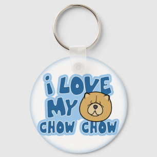 Ik hou van mijn Chow Sleutelhanger