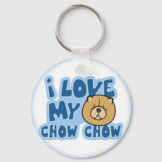 Ik hou van mijn Chow Sleutelhanger (Voorkant)