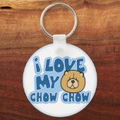 Ik hou van mijn Chow Sleutelhanger (Voorkant)