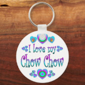 Ik hou van mijn Chow Sleutelhanger (Voorkant)