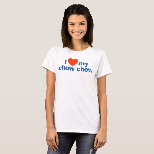 Ik hou van mijn Chow Tanktop (Voorkant volledig)