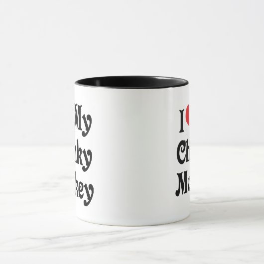 Ik hou van mijn Chunky Monkey Mok (Midden)