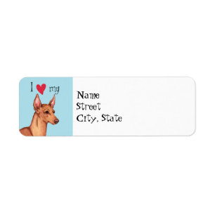 Ik hou van mijn Cirneco dell'Etna Etiket