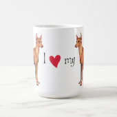 Ik hou van mijn Cirneco dell'Etna Koffiemok (Center)