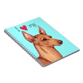 Ik hou van mijn Cirneco dell'Etna Notitieboek (Rechterzijde)