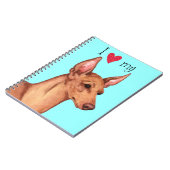 Ik hou van mijn Cirneco dell'Etna Notitieboek (Linkerzijde)