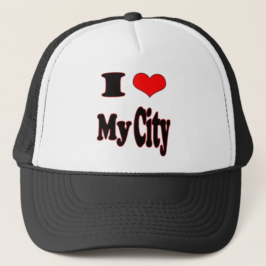 Ik hou van mijn City-Pet (1) Trucker Pet (Voorkant)