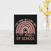 Ik hou van mijn CL voor 100 dagen school regenboog Kaart (Gele Bloem)