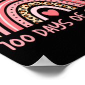 Ik hou van mijn CL voor 100 dagen school regenboog Poster (Hoek)