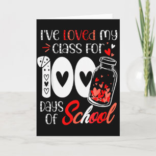 Ik hou van mijn Cl voor 100 dagen schooljuf Valent Kaart