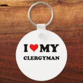 Ik hou van mijn Clergyman Sleutelhanger (Voorkant)