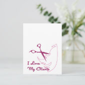 Ik hou van mijn cliënten briefkaart (Staand voorkant)