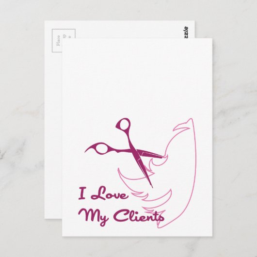 Ik hou van mijn cliënten briefkaart (Voorkant / Achterkant)