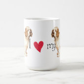 Ik hou van mijn Clumber Spaniel Koffiemok (Center)