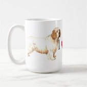 Ik hou van mijn Clumber Spaniel Koffiemok (Links)