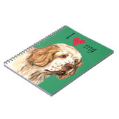 Ik hou van mijn Clumber Spaniel Notitieboek (Linkerzijde)