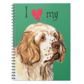 Ik hou van mijn Clumber Spaniel Notitieboek (Voorkant)