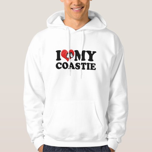 Ik hou van mijn Coastie Hoodie (Voorkant)