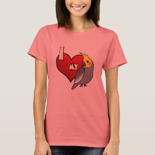Ik hou van mijn Cockatiel T-shirt