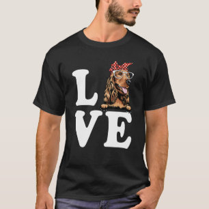 Ik hou van mijn Cocker Spaniel Bandana Sunbril Dog T-shirt