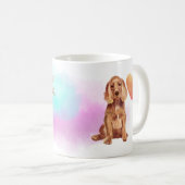 Ik hou van mijn Cocker Spaniel Custom Cartoon Dog Koffiemok (Voorkant rechts)