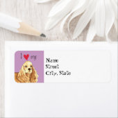 Ik hou van mijn Cocker Spaniel Etiket (Insitu)