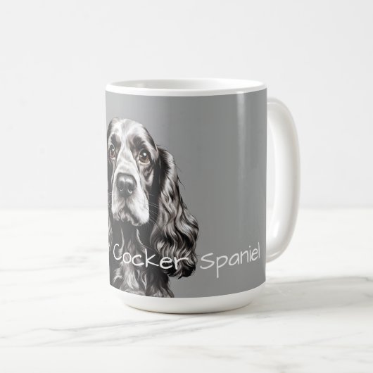 Ik hou van mijn Cocker Spaniel Koffiemok (Voorkant rechts)