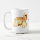Ik hou van mijn Cocker Spaniel Koffiemok (Links)
