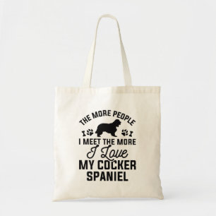 Ik hou van mijn Cocker Spaniel Tote Bag