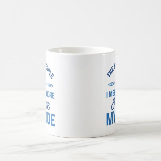 Ik hou van mijn code koffiemok (Center)