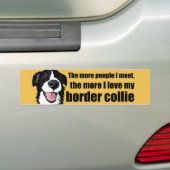 Ik hou van mijn collie bumper sticker (Op auto)