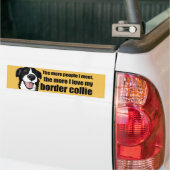 Ik hou van mijn collie bumper sticker (Op Truck)