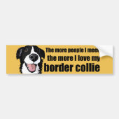 Ik hou van mijn collie bumper sticker (Voorkant)