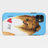 Ik hou van mijn Collie Case-Mate iPhone Case (Achterkant (horizontaal))