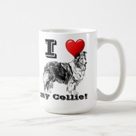 Ik hou van mijn Collie mok