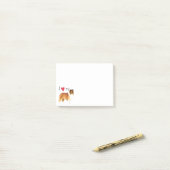 Ik hou van mijn Collie Post-it® Notes (Op bureau)