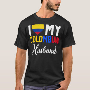 Ik hou van mijn Colombiaanse echtgenoot Canada Vla T-shirt