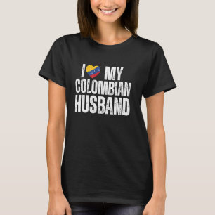 Ik hou van mijn Colombiaanse man Pride Colombia vr T-shirt