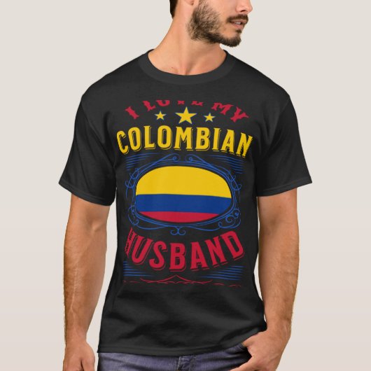 Ik hou van mijn Colombiaanse man T-shirt (Voorkant)