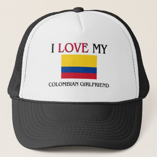 Ik hou van mijn Colombiaanse Vriendin Trucker Pet (Voorkant)