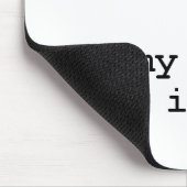 ik hou van mijn computer muismat (Hoek)