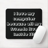 Ik hou van mijn computer muismat (Met muis)