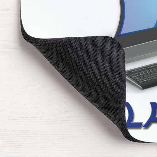 Ik hou van mijn computersysteem elastisch muismat (Hoek)