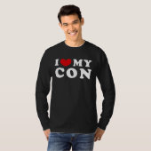 Ik hou van mijn Con, ik hart mijn Con T-shirt (Voorkant volledig)