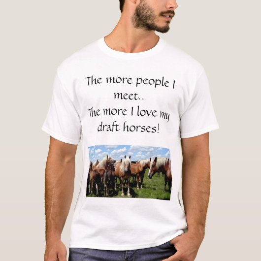Ik hou van mijn conceptpaarden t-shirt (Voorkant)