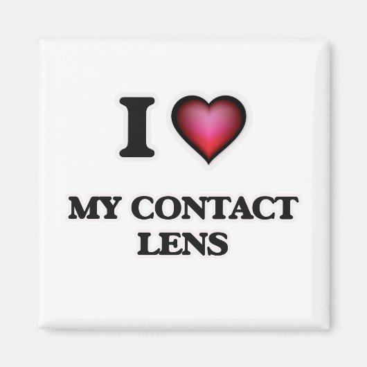 Ik hou van mijn contactlens magneet (Voorkant)