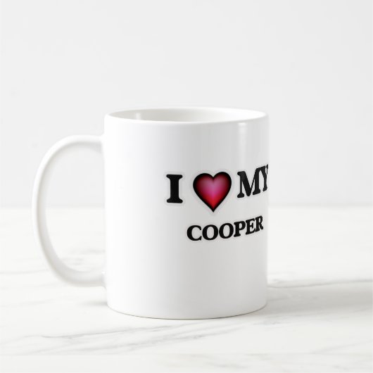 Ik hou van mijn Cooper Koffiemok (Links)